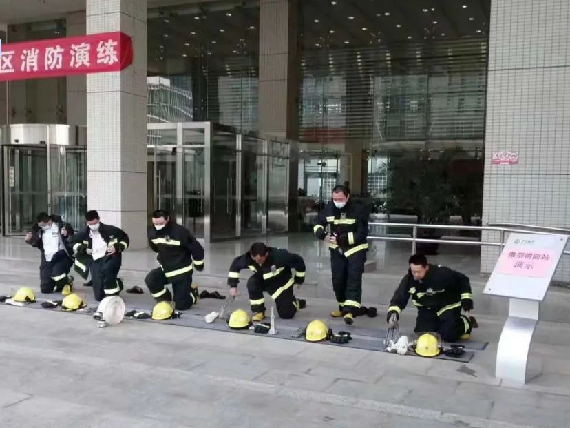 【提高安全意识、确保安全稳定】永兴集团yx06保安组织开展消防处突演练