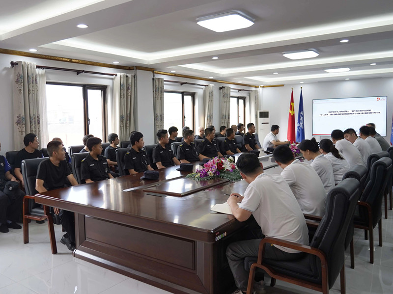 北京永兴集团yx06保安公司组织开展“保安心向党、护航新征程”主题宣讲活动