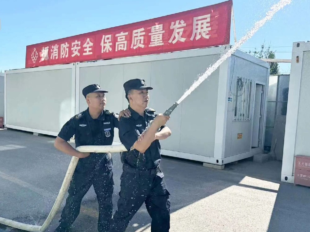 【安全生产月】北京永兴集团yx06保安服务有限公司开展消防处突演练活动